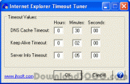 IE Timeout Tuner screenshot